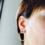ボタニカル×リングピアス