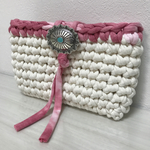 ズパゲッティ ポーチ☆ タイダイ シルバー