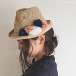 トリコロール中折れハット