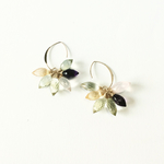 カラフルクォーツのピアス【蓮】14kgf
