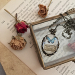 【紺碧の蝶】標本ネックレス