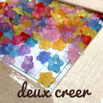 10mm★小花　アクリルビーズ　～Mix