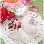 【感謝セール】チョコベリーアイスクリーム フリーリング (バニラマーブル)