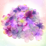 ライトパープルミックス♪あじさいの造花♪30pcs