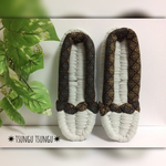 布ぞうり✴︎gray×brown✴︎