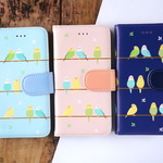 手帳型 | インコのおしゃべり イラスト 鳥 デザイン 全機種対応<スマホケース/iphoneケース/アイフォンケース/スマホカバー/iphoneカバー>
