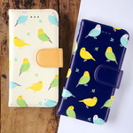 手帳型 | とことこインコ イラスト 鳥 デザイン 全機種対応<スマホケース/iphoneケース/アイフォンケース/スマホカバー/iphoneカバー>