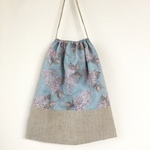 大人の着替え袋 リバティ ×リネン『１点もの』