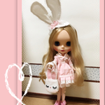  ブライスサイズ 22cmドール服      パーティにおよばれ？(うさぎ…過ぎまして…)