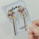 大人気❤︎4種の押し花4way イヤリング ピアス