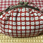猫顔ぎっしり猫ちゃんハンドバッグ