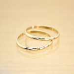 ＊14kgf＊イニシャル＊ファインリング【金】 initial stamped gold fine ring 