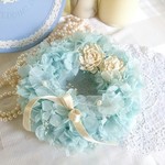 ―ボタニカルcake―水色のリングピロー