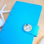 A38）多機種対応★スターフィッシュとシェルのイニシャル入りスマホケース