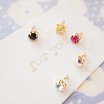  一粒♡　ピアス/樹脂ノンホールピアス（イヤリング）　１個価格