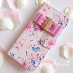 iPhone花柄フラワー手帳型スマホケース