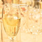 ポーセラーツ シャンパングラス 名前入れ イニシャル ウェディング 結婚式   記念日   お祝い