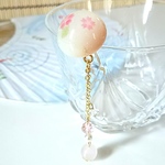 桜の水まんじゅう風かんざし