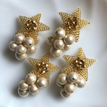 STAR×コットンパール ピアス イヤリング