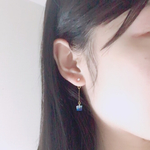 モスと星の砂のバックピアス