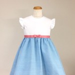 フリル袖のワンピース　　100サイズ(限定１点）