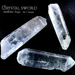 【存在美✧古代記憶石!!】クリスタルソード ■■ミディアムラージ■■【古代原石の記憶石✧】縦約４６～５６ｍｍ【１石】セット【ブラジル産】