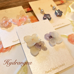 H山ちゃんオーダー♡紫陽花イヤリング♡