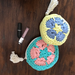 SALE フラワーモチーフ ポーチ