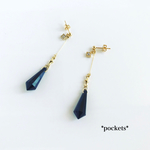 ロングシンプルなシックの大人系ピアス/イヤリング