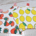 【final sale】いちご＆れもん＊リバーシブル＊コースター4枚セット