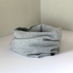 Pureカシミヤのスヌード　L/Gray
