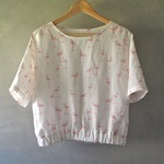 ショートスリーブのプルオーバー フラミンゴ