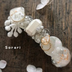 ホワイトクリスタル＊レジンバレッタ