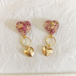 アンティークなアリッサムのピアス