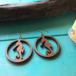 ウッドピアス(Seahorse)