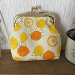 レモン🍋柄のがま口財布👛