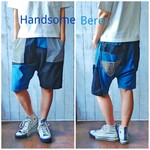 DENIM on DENIM パッチワークサルエル～ハーフ～
