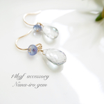14kgf Bluegray mysticquartz × tanzanite
