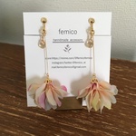【再販】ゆめいろ花びらイヤリング/ピアス