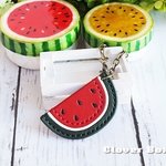 【再販】レザー スイカのバッグチャーム【年内ラスト販売】（本革）