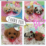 オーダー犬 わんこ羊毛フエルトストラップ