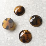 アクリルラウンドカボション べっ甲 18mm 4こ