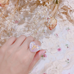 cross heart ring