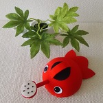 ちりめん  金魚  ジョーロ  置き物