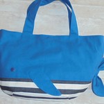 再販☆青いくじらトートバッグ