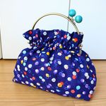 浴衣にぴったり♪ベンリー口金の巾着バッグ