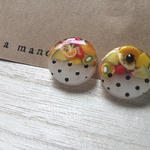 フルーツゼリー×ドット ピアス・イヤリング