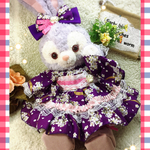    ステラルーSサイズ☆浴衣ドレス  コスチューム☆紫花柄5点セット☆ペチコート付き