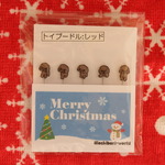 【クリスマス】"トイプードル:レッド”のまち針【期間限定】