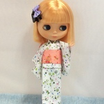 SALE 50% off 浴衣セット (6) マルチドット柄  ( ブライス、リカちゃん)